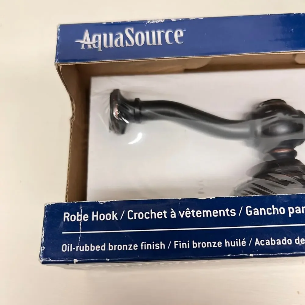 Aqua Source Glyndon Style 0444991 Robe Hook in Oil-Rubbed Bronze Set of 2